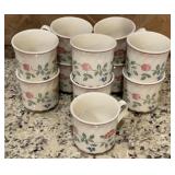 11 Churchill Briar Rose Coffee Tea cups, Made in