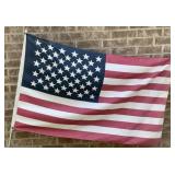 American flag and flag pole, 55.5 x 36 flag