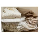 King size sheets, mattress protector