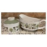 Royal Doulton Vanity Fair Pattern Covered Sugar