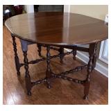 Vintage Gateleg Drop-Leaf Dining Table with