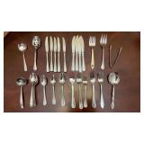 Miscellaneous silverware, 44 pieces, 23 spoons,