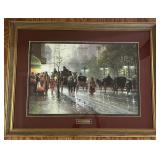 Artist Proof G. Harvey Cabbies on Fifth Avenue