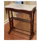 Victorian Style Marble Top Parlor Table with