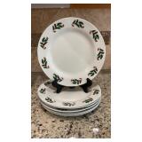 6 Alco Industries 10in white Christmas dinner