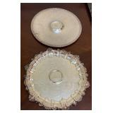 Pair of Ornate Silverplate Serving Platters Trays