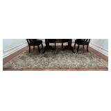Large Oversized Shag Area Rug in Neutral Beige &