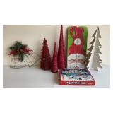 Christmas Decor Lot Featuring Christmas-opoly,