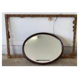 Decorative Wall Mirror & Ornate Picture Frame