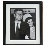Framed Black & White John F Kennedy JFK