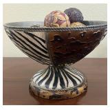 Safari Collection Pedestal Centerpiece Bowl with