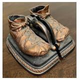 Mason Masterpieces Bronze Finish Baby Shoes