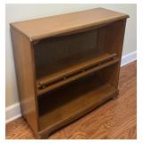 Vintage Wooden Bookcase Display Shelf Cabinet