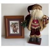 Traditional Santa Claus figure, 18.5 in tall,