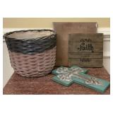 Faith-Themed Home Dï¿½cor Collection with Basket,