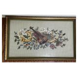 Framed Musical Instruments Needlepoint