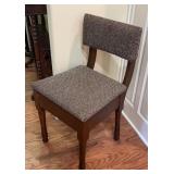 Mid-Century Style Sewing Chair with Hidden
