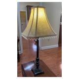 Traditional Table Lamp with Beaded Shade 31tall
