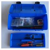 Flambeau Lil' Brute tackle box, hammer,