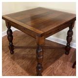 1930 Solid Oak Quarter Sawn Draw Leaf Table