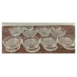 Vintage Fostoria Sip and Smoke Ashtray Coasters
