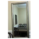 Large Contemporary Wall Mirror with Beveled