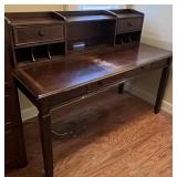 Traditional Executive Writing Desk with Hutch &