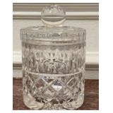 Lead Crystal Covered Biscuit Jar or Candy Jar