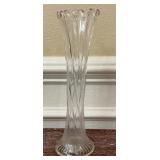 Swung Glass Vase 12 inches tall