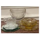Vintage Decorative Glassware Group Including Ice