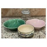 Vintage Mount Clemens Petalware green round