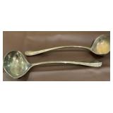Pair of Vintage Silverplate Punch Ladles 13 in.