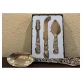 3 Piece Elegance silver company, silver plated
