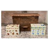 Vintage Lerner Melville Sewing Craft Box Hard
