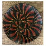Oversized Abstract Swirl Decorative Charger Plate