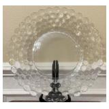 Vintage Clear Glass Hobnail / Coin Dot Charger