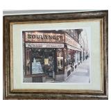 European Boulangerie Bakery Storefront Framed