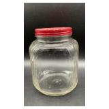 Vintage Hazel-Atlas Ribbed Glass Kitchen Storage