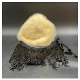 Vintage Stephanie Exclusive Cream Faux Fur Hat &