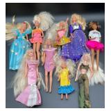 Lot of Assorted Barbie Dolls, Fashion Dolls &