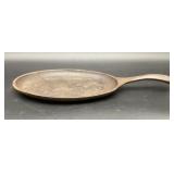 Vintage Cast Iron Griddle Pan with Integrated