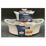 CorningWare French White Covered Casserole and