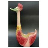 Vintage Hull ceramic Pink Swan Planter Vase with