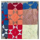 Vintage Hand Pieced Signature Friendship Quilt