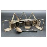 Vintage Silverplated napkin holders, 3