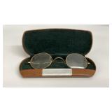 Antique CM 1/10 12K gold filled oval glasses with
