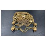 Vintage gold tone jewelry. Signed Monet ,textured