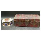Decorative Embossed Treasure Chest & Our Lady of
