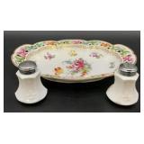 Oremont Bavaria Hand Painted Reticulated Floral