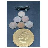 1968 George Wallace hard plastic coin, 2in. 6